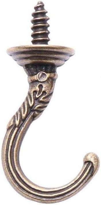 Mike Home 20 Pcs Screw-In Hook Mug Ceiling Cup Coat Towel Cabinet Hook