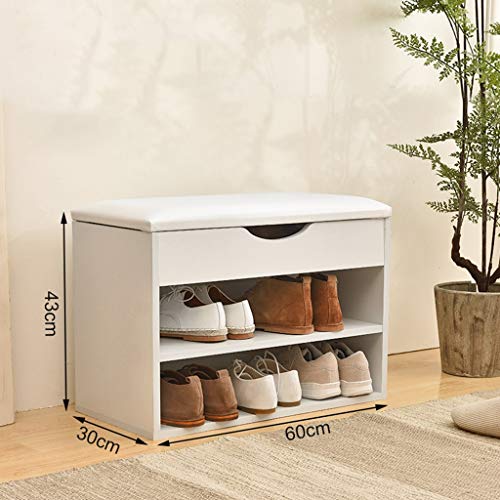 Étagères à chaussures banc d'entrée et rangement pour petit espace - 4
