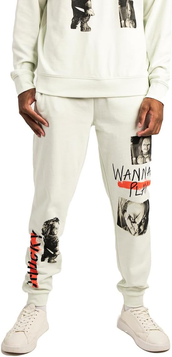 Bioworld Chucky Wanna Play Adult Sweatshirt Jogger Pants Combo Set