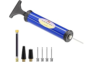 Portable Air Pump, Ball Pump Inflator Kit for Soccer, Basketball, Football, and More Sports Balls