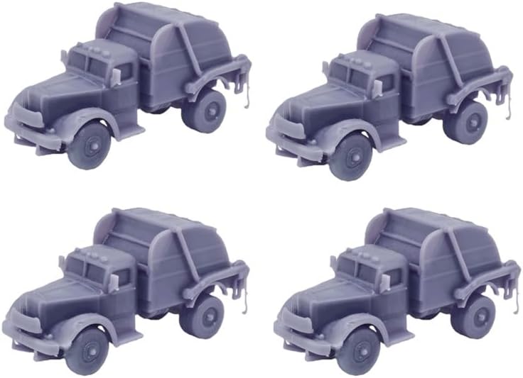 Outland Models Miniatures Vintage Garbage Truck Set 1:87 HO Scale