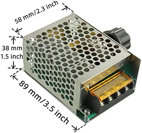 BOJACK 4000W High Power SCR Electronic Voltage Regulator 220V AC Motor Speed Controller Dimmer Thermostat