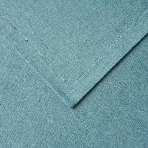 Image of 100% Pure Cotton 3 Layer Dohar, Double Bed Blanket Comforter, (90''X100'' / 230X254 CM), Uni Chambray, Skin Friendly Dohar, Color - Teal Green