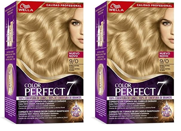 Wella Color Perfect - Tinte de Coloración Permanente para un Cabello Hidratado y Luminoso - Tonos Rubio Extra Claro (Paquete de 2)