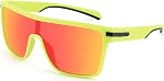 Karsaer Haut plat TR90 Sports polarisés Hommes-Sunettes Vintage Square Cyclisme Courir Pêche Golf Randonnée Sports Lunettes