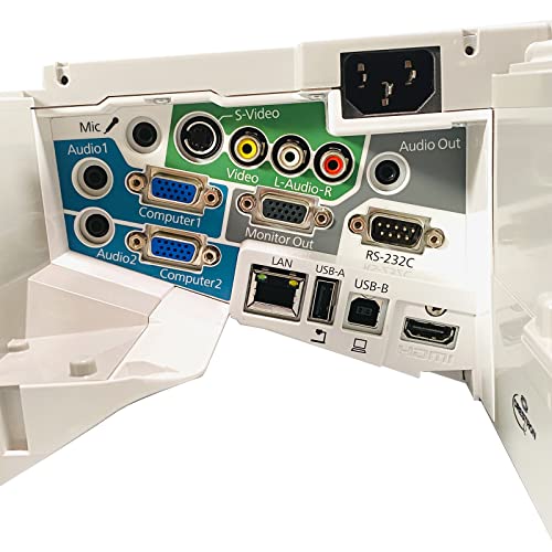 Image of Tekswamp Epson Brightlink 485Wi 3Lcd Projector 3100 Ansi Ultra Short Throw H452A Bundle Hdmi Cable,Power Cable,Remote Control,Wall Mount,Beige