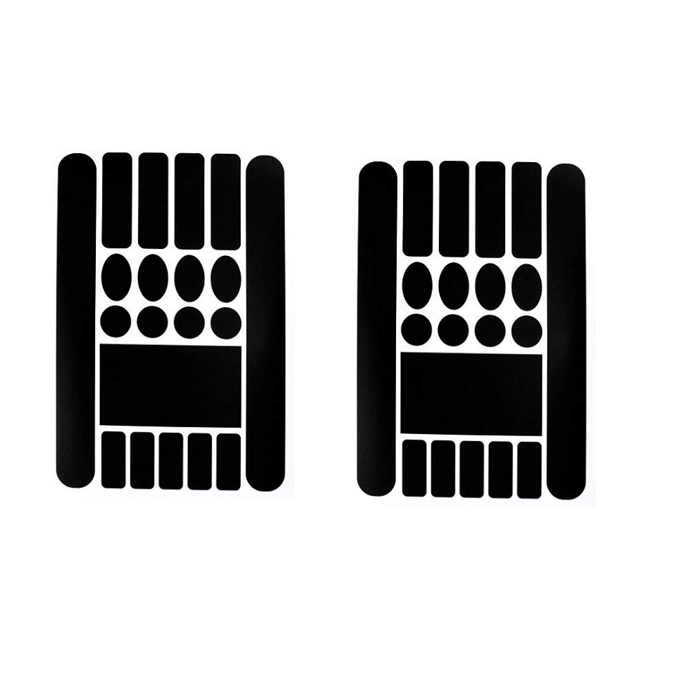 Lot de 2 films de protection autocollants pour chaîne de vélo - Pour VTT, vélo de route, cadre pliable - Noir mat