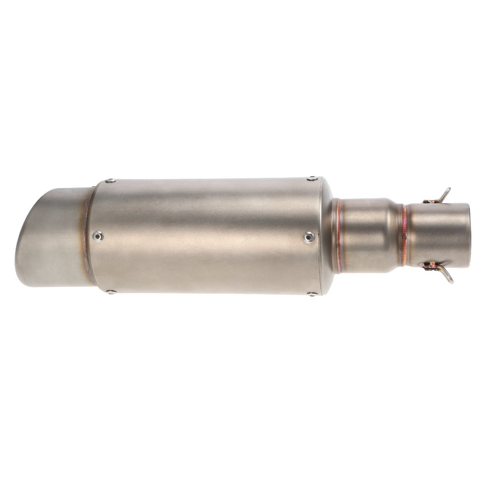 Montaje de Cola Oblicua Silenciador de Escape Moto, 38-51mm para Motocicletas ATV Universal, Color de Glaseado