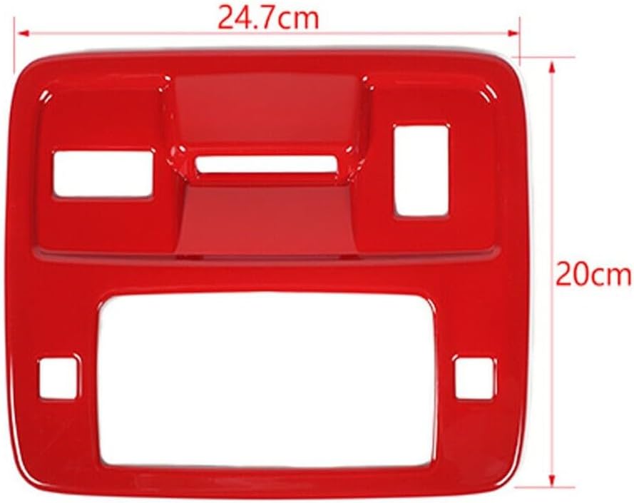 Red Roof Front Reading Light Panel Lamp Trim Frame for Chevy for Camaro 2010-2015 RRFRLPLTFFCC2 209-6087