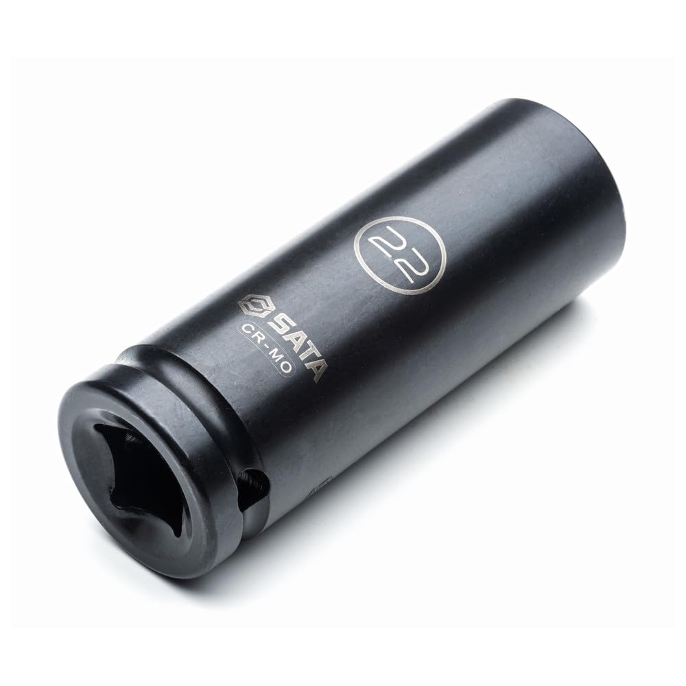 SATA ST34399T - Set di 26 bussole a percussione standard e profonde a parete sottile, misure metriche, con corpo in cromo molibdeno