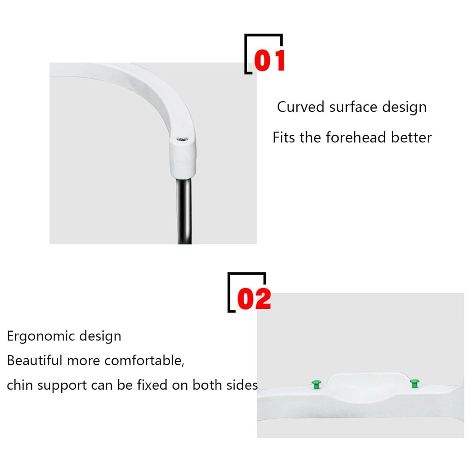 Support Frontal d'entraînement à la Vision, Mentonnière Ergonomique réglable en Hauteur for Ophtalmologie