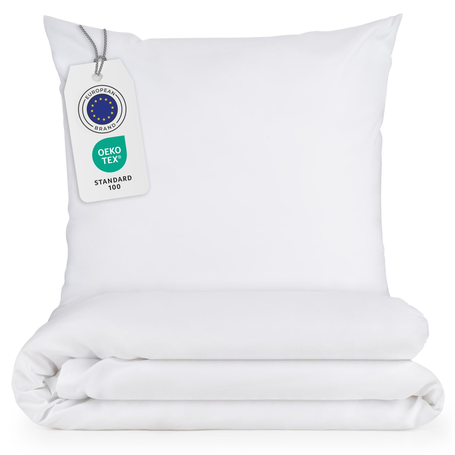 Blumtal Juego de Funda Nordica Cama de 180 - Microfibra Juego de Funda Edredon 240x260 y 2 Fundas de Almohada 70x40, Certificado Oeko-Tex, Muy Suave y Transpirable - Blanco