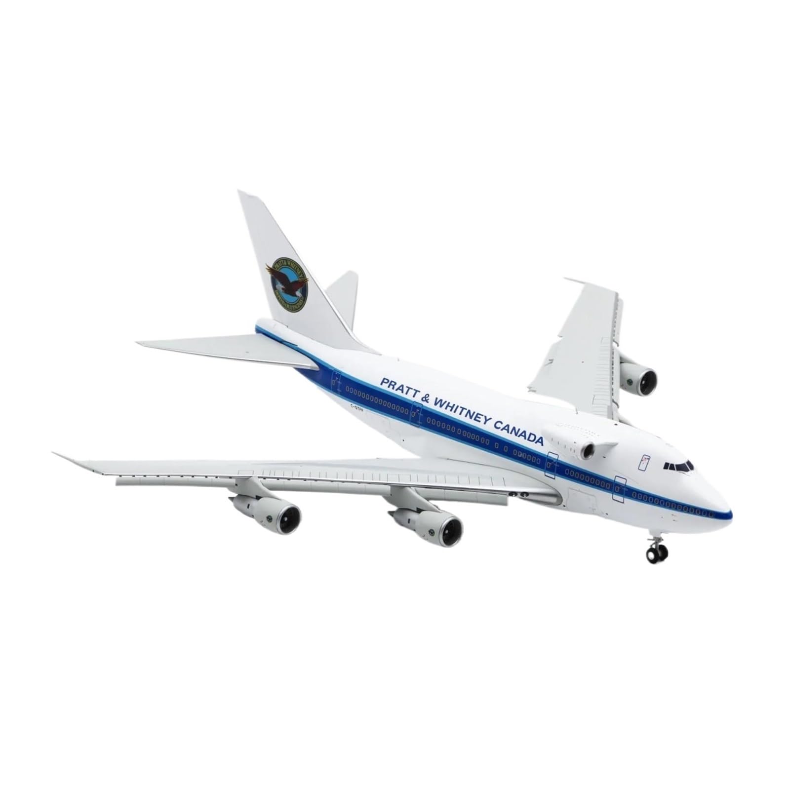 Modele samolotów na małą skalę kolekcjonerski samolot 1:200 dla kanady B747SP żywice metalowe Diecast model z klapką w dół zestaw do budowania