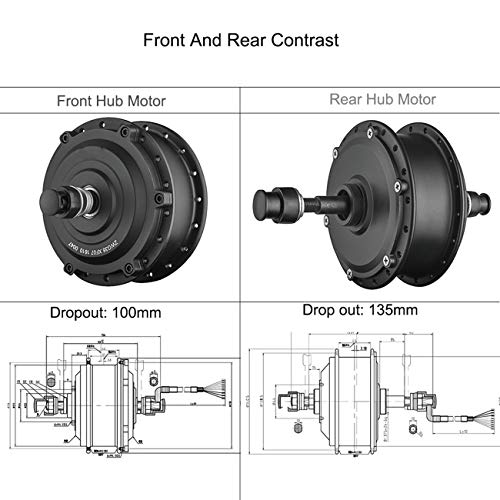 Electric Bike Conversion Kit Front Wheel Motor 350W E Bike Kit 36V Hub Motor 20" Bicycle BLDC Controller with LCD Display Controller PAS Brake Lever for 201.95 Tire (20inch Front Wheel 36V 350W)