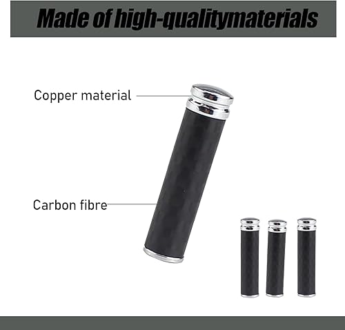 Miniatura 5 de 4 pomos de modificación de bloqueo de puerta de automóvil, decoración de pasadores de puerta de metal de fibra de carbono, accesorios universales