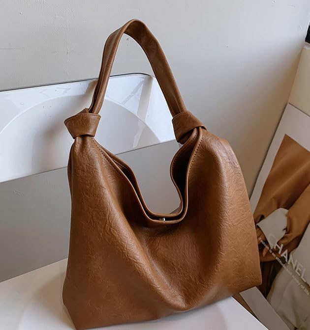 Bolso Tote de cuero PU para mujer con asa de hombro miniatura 6