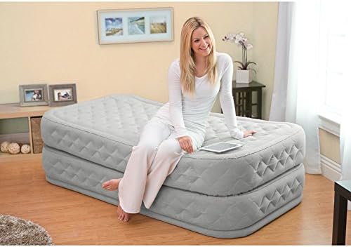 Intex Supreme Air-Flow Airbed with Built-in Electric Pump, Twin