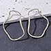 Geometric Hoop Earrings for Women Gold Silver Tone Chunky Statement Bold Design 2025 Fashion Jewelry Christmas Gifts