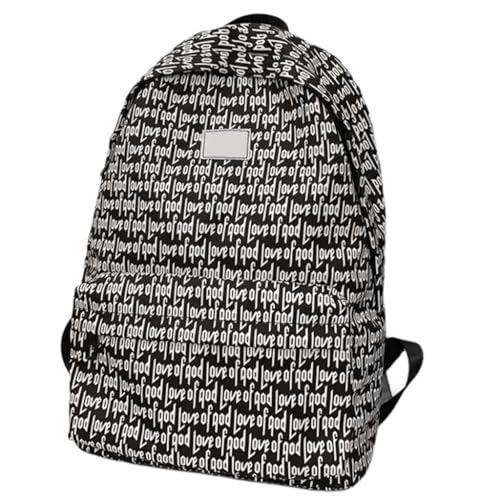 Sac à dos femme grand volume résistant en nylon noir pour organiser vos cours et déplacements L
