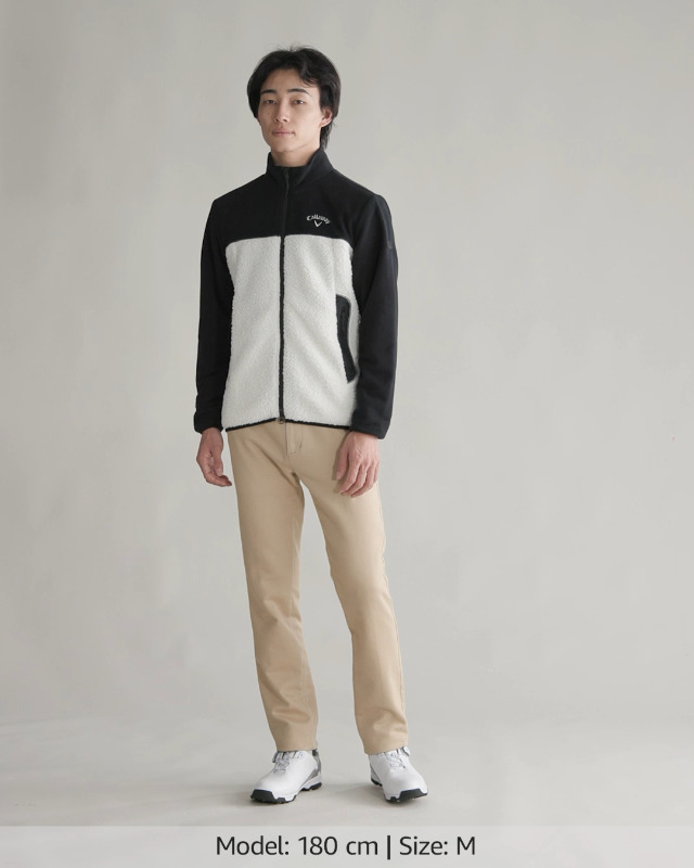 Amazon | [キャロウェイ] [メンズ] フリースブルゾン (シェルパボア