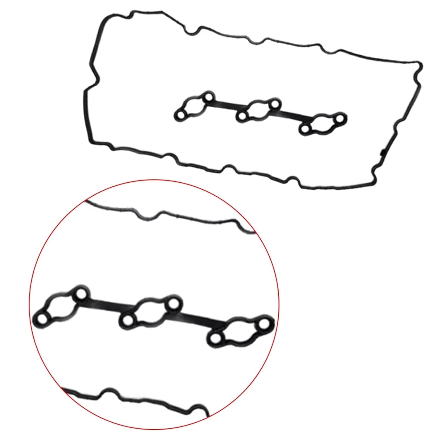 Car Engine Valve Seals for Hyundai for Genesis for Santa Fe 2010 2011 2012 Engine Valve Cover Gasket 22441-3C710 22453-3C710 036-2004 036-2003