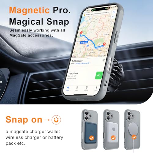 Image of MOCCA Magnetic Shockproof for iPhone 17 Case,Titanium Gray