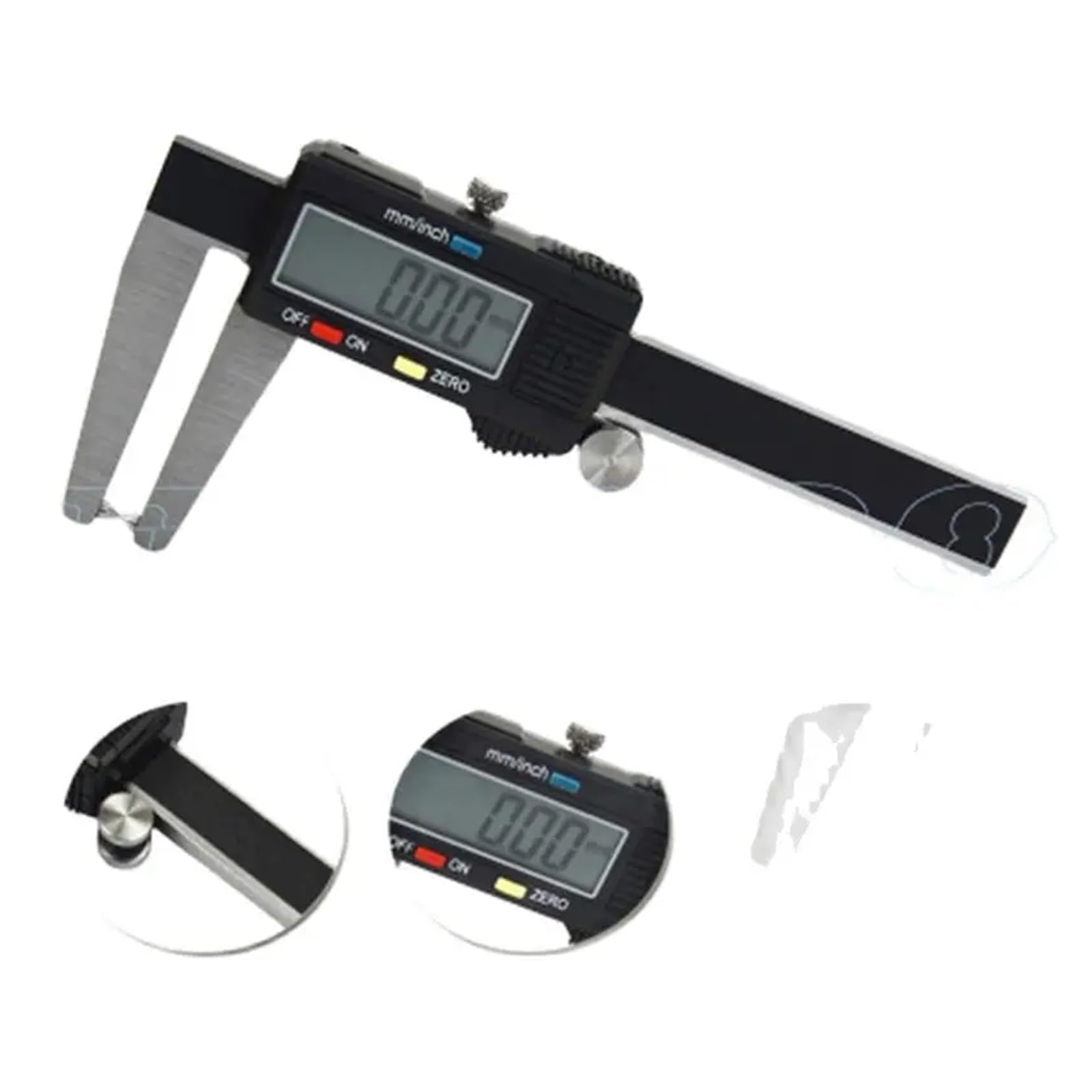 Mikrometr cyfrowy Suwmiarka Cyfrowa Do Tarcz Hamulcowych Ze Stali Nierdzewnej 0-60 Mm Elektroniczny Zacisk Hamulcowy Suwmiarka Tarczowa Miernik Grubości Opon Linijka(Digital type)