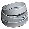 TOFL 7/8 Inch Wide x 72” (6 Feet) Long Thick Leather Strips for Crafts | 1/8" Thick(7-8oz) | Leather Strapping for Craft Supplies, Bags, Belts, Jewelry (One Strap) White #2