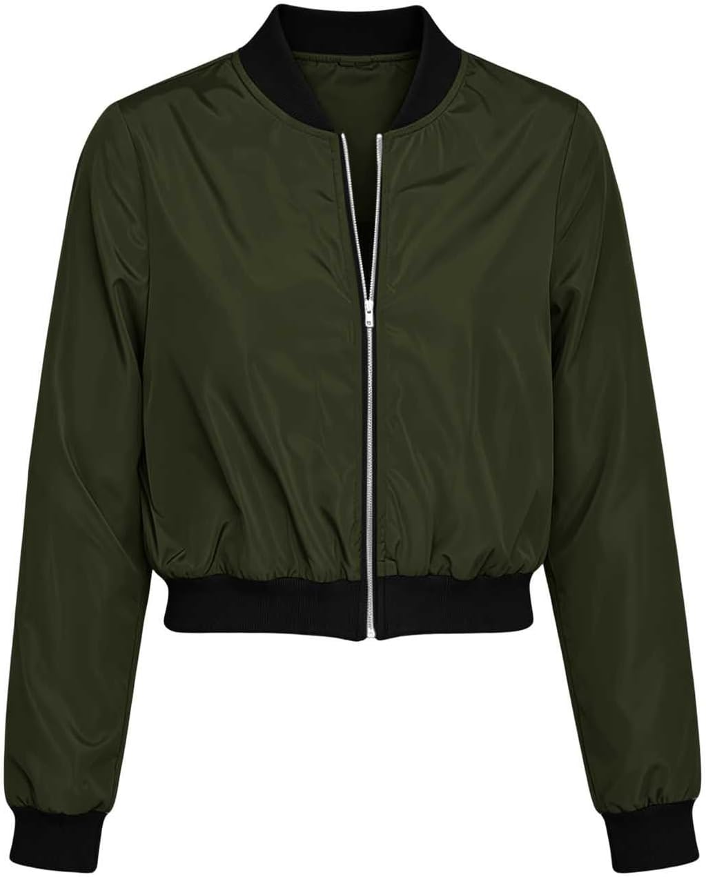 Womens Zip Up Waterproof Jackets Long Sleeve Windbreaker Hiking Cropped Coat Casual Outdoor Outerwear with Pockets