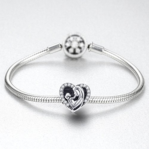 Abalorio de plata de ley 925 compatible con Pandora joya de mujer para pulsera 3