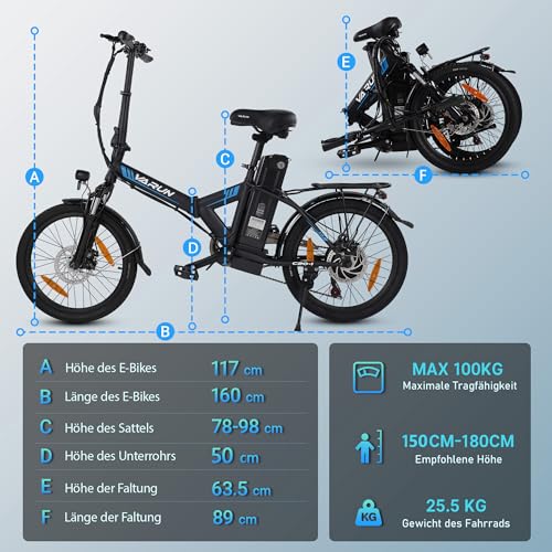 VARUN E Bike Herren Damen, 20' * 1.95'/20' * 4.0' E-Fatbike mit 48V 13Ah/7.8Ah Akku, bis zu...