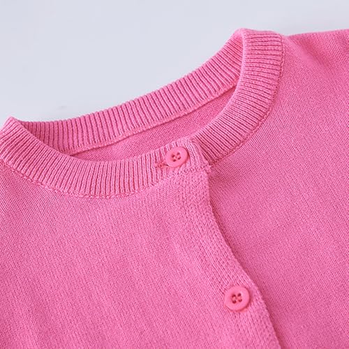 Girls Knit Cardigan Sweater Kids School Uniforms Coat Toddler Button Down Long Sleeve Solid Tops Fall Winter Clothes3