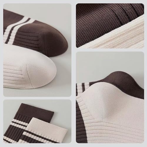 Image of MAGIARTE Womens Mini Crew Cotton Socks,6 Pairs