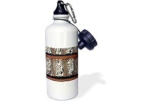 3D Rose Railroad Ties Like Sports Water Bottle