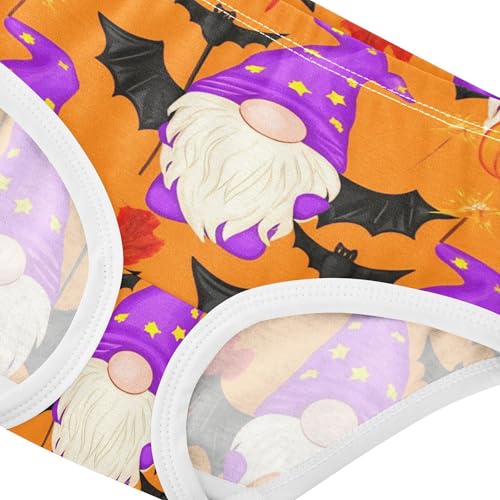 Cute Halloween Gnome Wizard Bat Cute Panties Girl Girls Underwear Toddler Cotton Animal Undies Kids Briefs 2t4