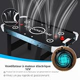 HOMASIS table air hockey pliable, moteur 12 V et LED photo 5
