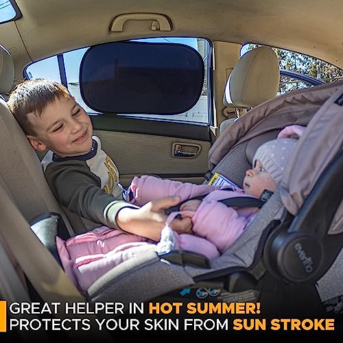 Econour EN-SUNSHADE-02 Car Side Window Shades For Baby | 4 Pack - Car Side Window Sunshade thumb #1