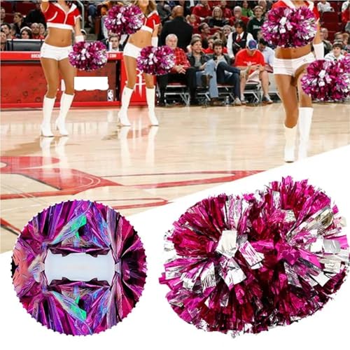 GIUPLOKID Accessoires de Cheerleading : balles colorées, Pompons de Pom-Pom Girl, 6 pièces, Multicolores, à Double tête(Blue) – vue 6