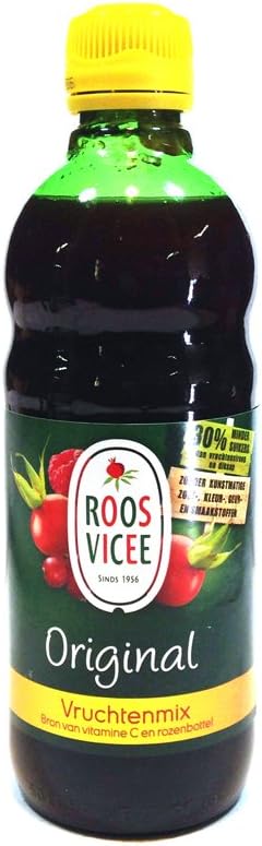 Vruchtenmix Bron Van Vitamine C En Rozenbottel (Original Fruit Syrup) - 17.6oz (Pack of 3)