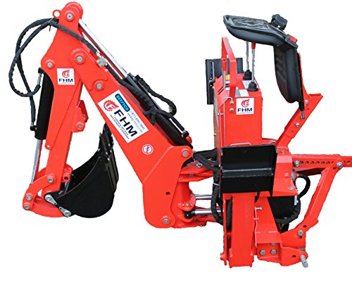 Farmer Helper 6' Dig Tractor Backhoe w/Tank,Pump,Filter, PTO Powered Cat.I 3 Point 25Hp+ (FH-BH6) Requires a Tractor. Not a standalone Unit.