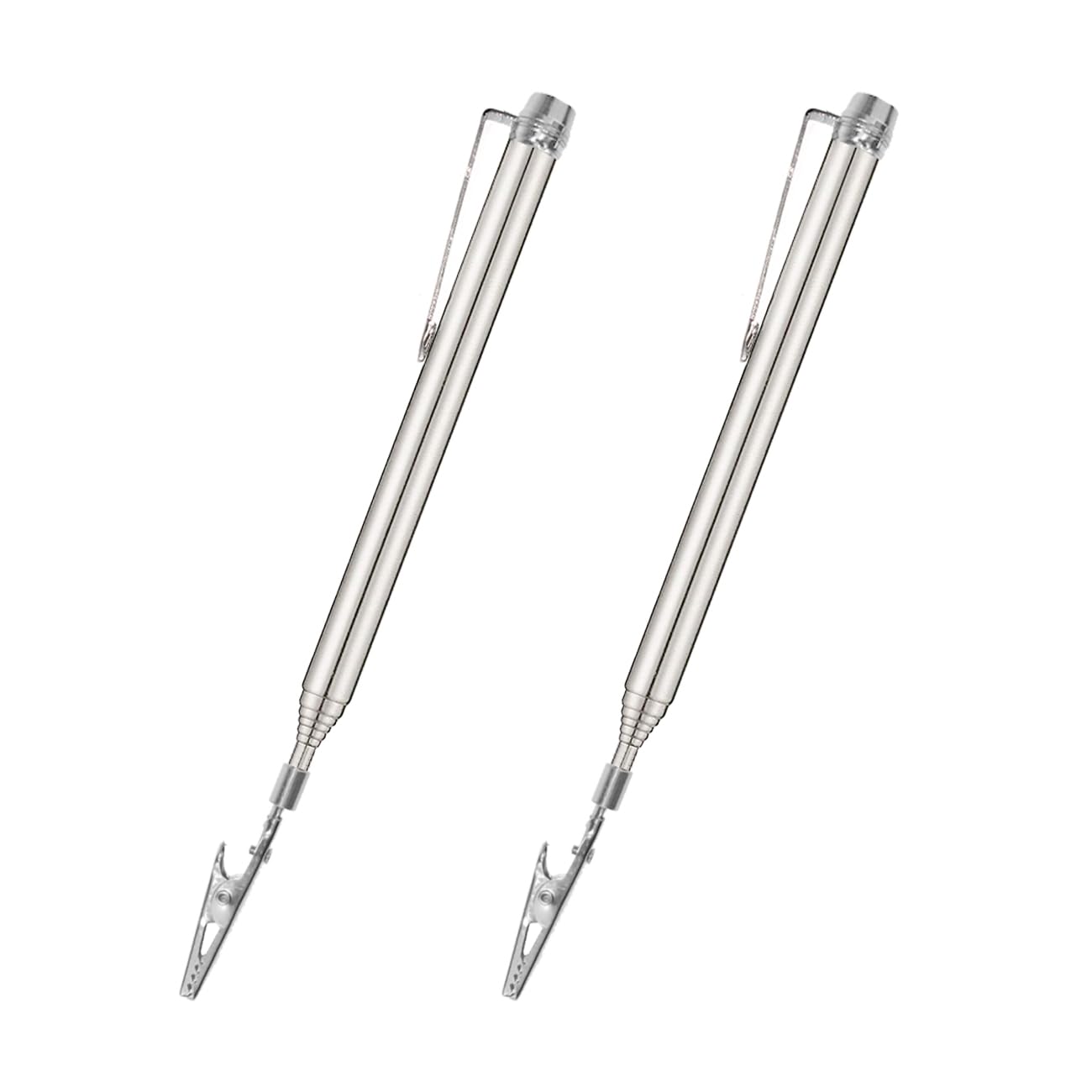 Aifeier ET 2 Pieces Telescopic Alligator Clips Bracelet Fastening Helper Tools with Pen Clip Extendable for Electronic Automotive Repairing Bracelet