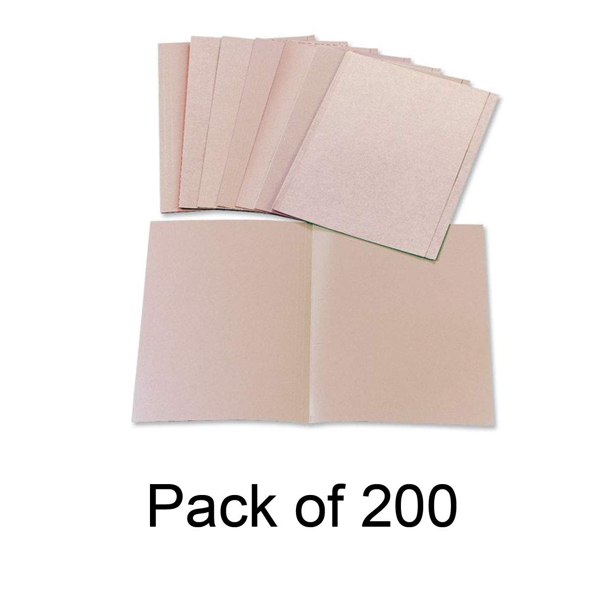 2XOffice Square Cut Folder Recycled Pre-Punched 170gsm Kraft Foolscap Buff [Pack 100]