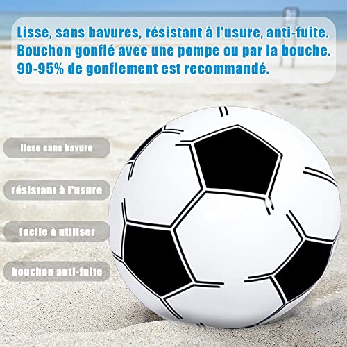 Foto von VoizVony 3 Stück Wasserball aufblasbar,30cm Aufblasbarer Ball Wasserbälle fußbälle für Kinder Sommer Strand Poolparty Sport Spiel Party Supplies