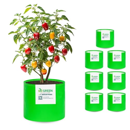 Image of HDPE Grow Bags 18X18 Inch (Pack of 8) | 260 GSM Plant Grow Bags UV-Protected Garden Bag | Growbags for Plants Terrace Gardening | Heavy Duty Plant Bag