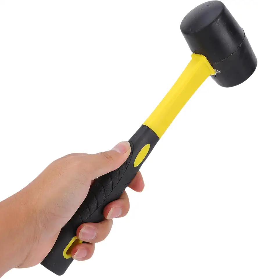 Aperto Ergonômico Profissional de Malho de Borracha para Tarefas Sopro Suave, Camping, Carpintaria para Profissionais