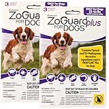 ZoGuard Plus Flea and Tick Prevention for Medium Dogs – Flea & Tick Prevention for Dogs 23-44lbs 6 Month Supply, Pack of 2