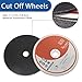 100 Pack 7 Inch Cut Off Wheels for Metal and Stainless Steel Cutting Discs for Angle Grinders 7 x 1/16 x 7/8 Inch