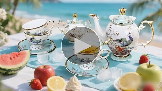 Amazon.com | ACMLIFE Bone China Dinnerware Set and 3-Tier