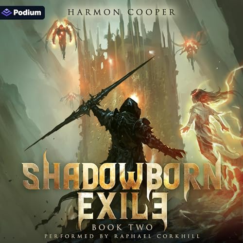 『Shadowborn Exile 2: A LitRPG Progression Fantasy』のカバーアート