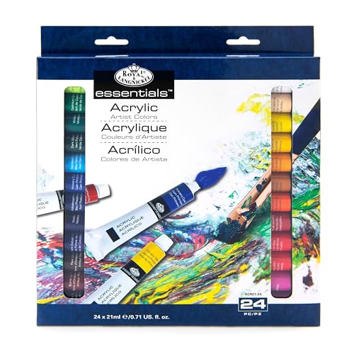 Royal & Langnickel Acrylic Color Artist Tube Paint, 21ml, 24-Pack